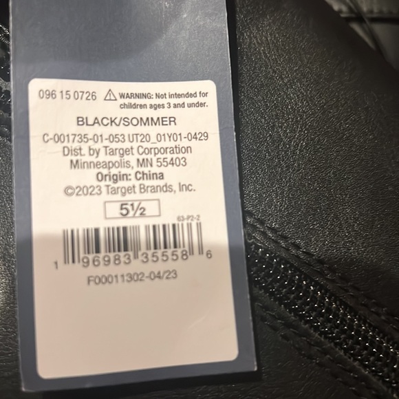 Universal Thread Target black tall boots size 5.5 - Picture 5 of 5